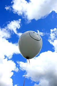 Becoming Psychic, Clarity - White Balloon in White Cloud Sky